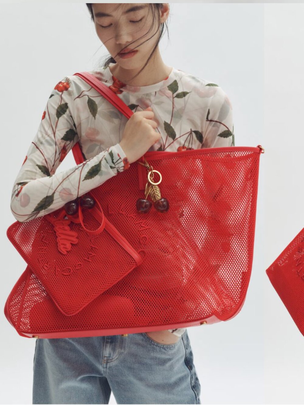 Stella McCartney x H&M Large Mesh Tote Bag - Picture 3 of 5
